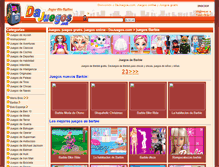 Tablet Screenshot of barbie.dajuegos.com